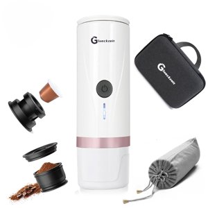 Machine à Espresso électrique portable, Auto-chauffage de voiture Machine à café électrique pour le camping avec type C, Convient pour le café moulu et capsules Ns