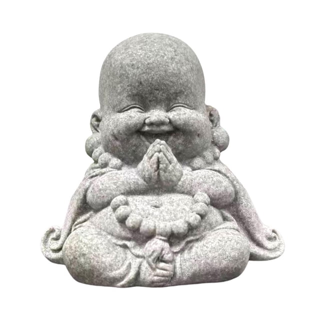 LNGOOR Statue de Bouddha Antique Assise pour Table Intérieure