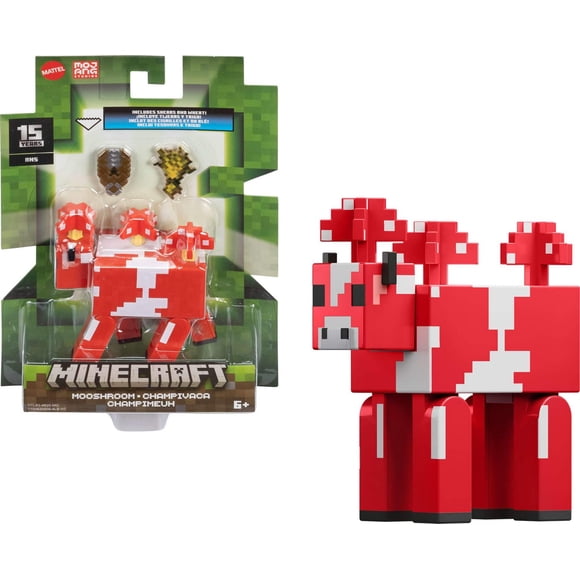 Minecraft Action Figures & Accessories Collection, 3.25-in Scale & Pixelated Design (Characters May Vary)