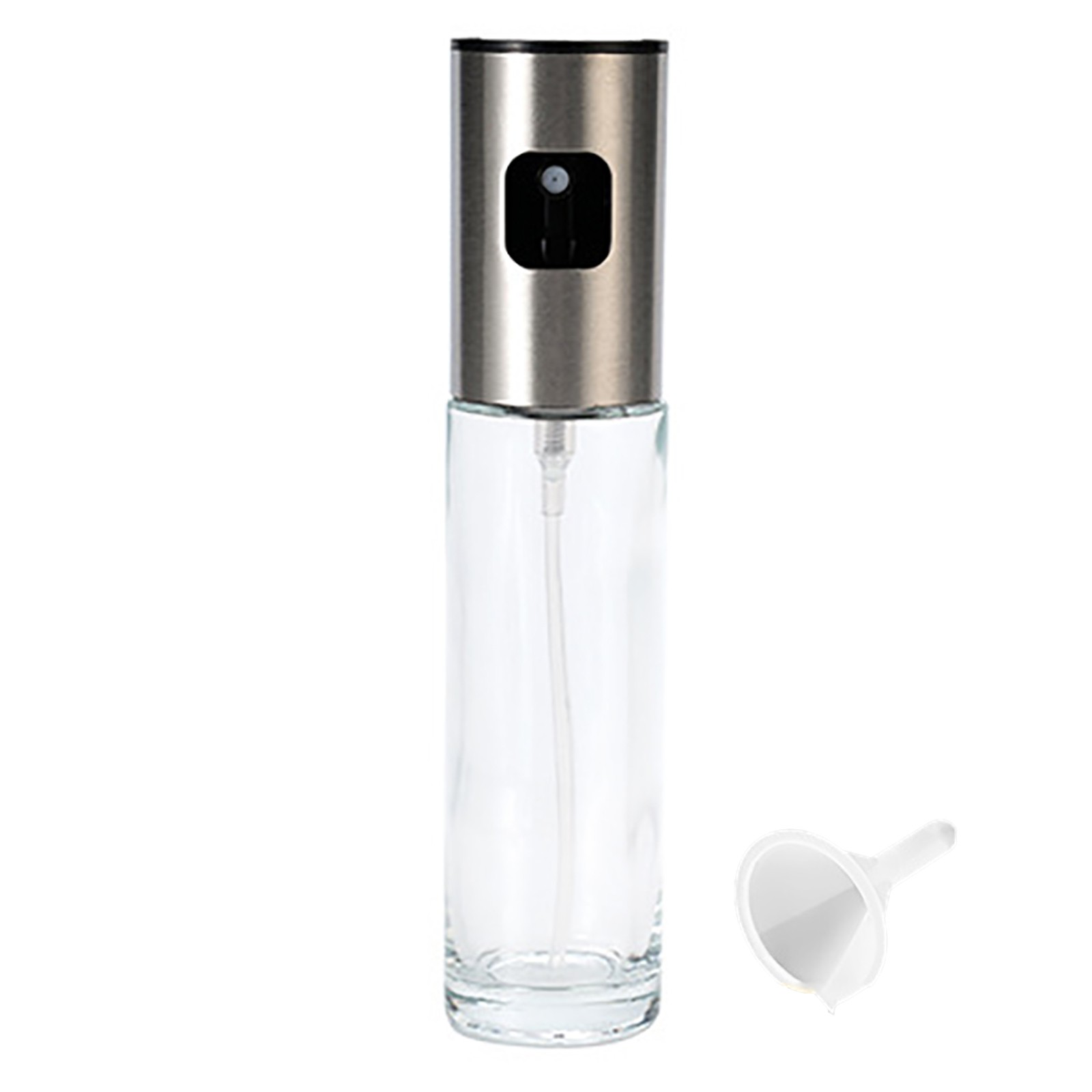 Oil Spray Bottle 304 Stainless Steel Household Glass Oil Pot Spray Kitchen Soy Vinegar Atomizer Seasoning Food Containers Glass Bottle Glass Bottles with Lids for Oil Precision Pour Glass Dish Soap