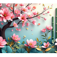 thumbnail image 4 of Floral Themed Colorful Backdrop Banner with Butterflies and Berries Spring Party Decorations Background Photo Booth Props Garden Gatherings Outdoor Celebrations, 4 of 4