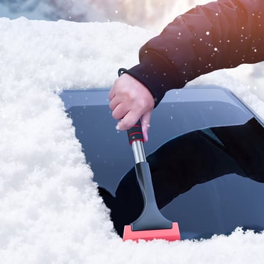 Snow Ice Scrapers for Car Windshield and Window,Ice Scraper for Cars and Small Trucks,Indestructible Ice Scrapers for Car Windshield from Scrape Frost and Ice,Frost Removal Tool with Foam Handle