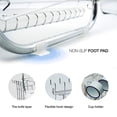 thumbnail image 3 of DEBGFS Dish Drying Rack  2 Tier Dish Drainer Easy Install Non-Slip Dish Rack Chrome Plated Dish Dryer with Removable Drain Board  Utensil,white, 3 of 9