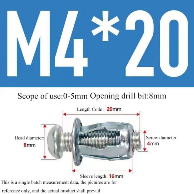 Birdeem Nut Expansion Screw Gypsum Board Hollow Iron Car Fixed Expansion Bolts Lantern Type Riveting Connecting Nut