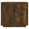 thumbnail image 3 of vidaXL Sideboard Smoked Oak 80x40x75 cm Engineered Wood, 3 of 5