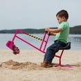 thumbnail image 4 of The Big Dig Ride-On Excavator Sandbox Digger, Metal Toy with 360-Degree Seat, Pink, 4 of 9