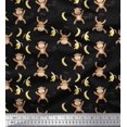 thumbnail image 1 of Soimoi Cotton Jersey Fabric Banana & Monkey Kids Fabric Prints by Yard 58 Inch Wide, 1 of 3
