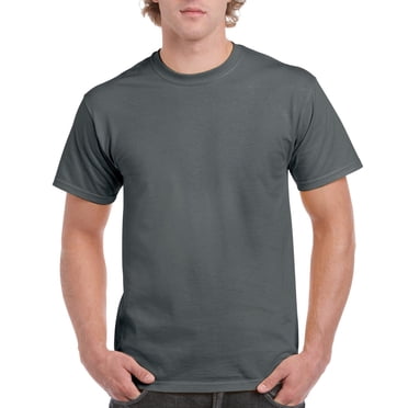 Gildan Men's Ultra Cotton Tee, Charcoal, Large