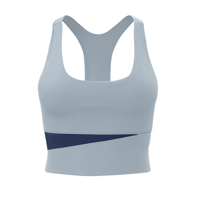 Yuyuzo Sports Bras for Women Wireless Full Coverage Colorblock Seamless Racerback Push up Workout Tank Tops