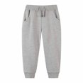 thumbnail image 1 of Kids' Solid Color Tracksuit Pants With Bunched Feet Mid Sized Hoodie Pants, 1 of 4