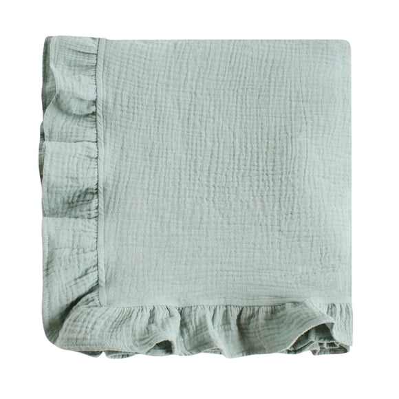 Baby Swaddle Blanket Bedding Blanket Air Conditir Blanket for Shower Gift Green