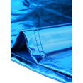 thumbnail image 5 of INSPIRE CHIC Robe Métallique Sans Manches pour Femmes à une Épaule, de Fête, Disco, Holographique, Bleu Royal, P, 5 of 5