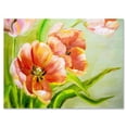thumbnail image 2 of Designart Vintage Red Tulips Flowers II Canvas Wall Art, 2 of 4