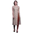thumbnail image 1 of Bimba Kurti d'Été Sans Manches Imprimé Tunique Droite Robes pour Femmes, 1 of 6