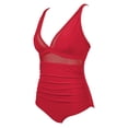 thumbnail image 3 of LSLJS Women's Fashion Matching Multi-color Printed Swimsuit Tight Fitting And Gathering Swimsuit, 3 of 7