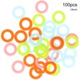 thumbnail image 4 of mmirethe 100 Pcs Marqueurs Ronds en Plastique Multicolores pour Tricot Crochet Point Anneaux Clips à Aiguille, 4 of 7