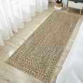 thumbnail image 2 of Garvee 2'x6' Runner Rugs Kitchen Entryway Braided Print Rugs, Machine Washable Non-Slip Low Pile Indoor Rugs for Hallway, Bedroom, Living Room, Light Yellow, 2 of 8