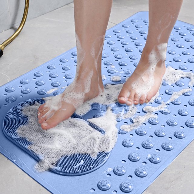 RXIRUCGD Bathroom Rug, Rubber Backing Non-slip, Can Massage Or Scrub The Soles Of The Feet, Can Be Used As A Bathroom Floor Mat, Shower Rug In Front Of The Bathtub