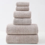 Quick Dry Towel Set 6 Piece, Staron Soft Absorbent Bath Towel for Family Travel, Lightweight Compact Towel for Home Gym Beach Camping