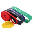 thumbnail image 3 of Lixada 5 Packs Pull Up Assist Bands Set Resistance Loop Bands Powerlifting Workout Exercise Stretch Bands with Door Anchor Foam Handles Hooks and Carry Bag, 3 of 7