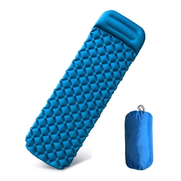 Tapis de Camping Gonflable Coussin de Couchage Anti-Humidité Matelas Pneumatique Coussin Canapé-Lit Extérieur Plage Matelas avec Oreiller