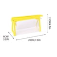 thumbnail image 2 of Vaidha Sac à Crayons Transparent Mode Grande Capacité pour Étudiants Sac de Rangement pour Papeterie Sac de Rangement pour Examens, 2 of 2