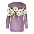 thumbnail image 4 of Chandails à Capuchon de Mode pour Femmes 2023 Hauts Automne Manches Longues Chandail Ample Chemise Décontractée Élégante Col Rond Chandails en Molleton 50 % de Rabais Liquidation Costumes Halloween/noël, 4 of 5