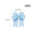 thumbnail image 3 of Iumwxz 6-inch Ribbed Satin Fishtail Double Layered Ribbon Bow Hair Clip For Children's Hair Accessories Hair Clip, 3 of 7