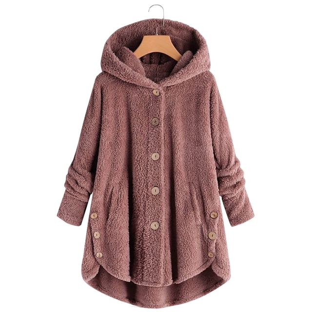 2025 Women Plus Size Oversized Cardigan Button Tops Hooded Loose Open Long Cardigans for Women Cardigan Wool Coat Winter Tan Sweater Women Cardigan Jacket