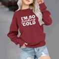 thumbnail image 2 of Hauts pour Tout-Petites Fille Rabais Chandail à Col Rond Surdimensionné pour Filles Mode Enfants Chandail à Manches Longues à Enfiler Hauts 1-12 Ans Hauts pour Tout-Petites Fille Rouge 7-8T, 2 of 6