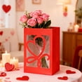 thumbnail image 1 of Wzzjkit Day Gift for Girlfriend Flower Tote Bag Transparent Window Opening Gift Bag, 1 of 6