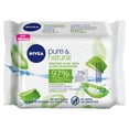 thumbnail image 1 of Nivea Biodegradable Pure & Natural Cleansing Wipes, Dry and Sensitive Skin, 1 of 6