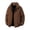 Coffee, variant on AnuYalue Men's Winter Coat Warm Puffer Padded Jacket Thicken Full Zip Insulated Jackets Stand Collar Long Sleeve Outerwear