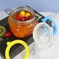 thumbnail image 4 of 1 Piece Leakproof Rubber Seals Rings for Glass Jars, Airtight Silicone Replacement Gasket, Silicone Gasket Sealing Rings for Mason Jars, Elastic and Fits Most Sizes, 4 of 7