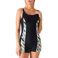 thumbnail image 1 of RELLECIGA Women's Athletic Boyleg One Piece Swimsuits Sport Bathing Suit, 1 of 4
