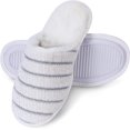 thumbnail image 1 of ROXONI Pantoufle pour Femmes Confortable en Mousse Mémoire, Semelle en Caoutchouc pour Intérieur et Extérieur, 1 of 6