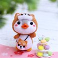 thumbnail image 1 of Pisexur Cute Penguin Pattern Handmade DIY Poke Wool Felts Material Production Package, Christmas Gifts for Kids, 1 of 9