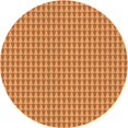 thumbnail image 1 of Ahgly Tapis d'Intérieur Lavable en Machine Carré Transitionnel Orange Bière, 3 Pieds Carré, 1 of 7