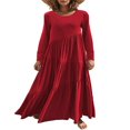thumbnail image 1 of EIMELI Robes Longues Décontractées à Manches Longues pour Femmes, 1 of 5