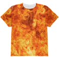 thumbnail image 1 of Costume de Flammes et Feu Halloween Partout T-Shirt Jeunesse, 1 of 1