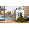 thumbnail image 2 of Ahgly Tapis Rectangulaire Lavable en Machine Intérieur Transitionnel Jaune Foncé Vert, 5 Pieds x 7 Pieds, 2 of 7