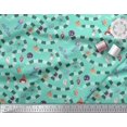 thumbnail image 3 of Soimoi Crepe Silk Fabric Spider Web,Bat & Ghost Halloween Printed Fabric 1 Yard 42 Inch Wide, 3 of 3