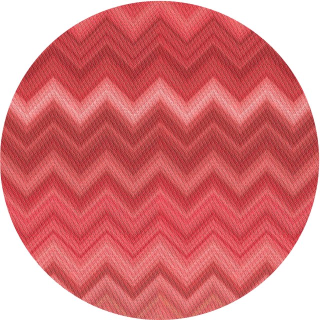 Ahgly Company Tapis Rond Lavable en Machine Intérieur Transitionnel Rouge, 3 Pieds Rond