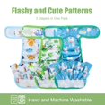 thumbnail image 4 of Washable Dog Diapers, Highly Absorbent Dog Diapers for Female Dogs, Dog Dresses for Dogs in Heat, Period, Incontinence, or Excitable Urination (X-Large, Blue Mermaid, 4 of 9