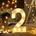 thumbnail image 1 of Vaidha Remote Control Alphabet Letter Lights LED Light Up White Plastic Letters Standin, 1 of 2