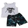 thumbnail image 1 of Vêtements d'Été pour Garçons 1-5 Ans, Hauts + Shorts, 1 of 5