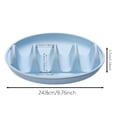 thumbnail image 2 of Support Support Étagère avec Séparateurs Support Divisé Plateau de Service Plat en Silicone Réutilisable Assiettes de Cuisine pour Servir Gril Extérieur, 2 of 3