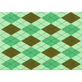 thumbnail image 1 of Ahgly Company Machine Washable Indoor Rectangle Transitional Green Area Rugs, 8' x 10', 1 of 7