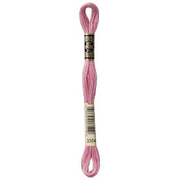 DMC Pink Cotton 6-Strand Embroidery Floss Skein, 8 m (8.7 yd)