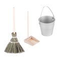thumbnail image 1 of Khall Dollhouse Broom Bucket Dustpan Miniature Housework Cleaning Tools Accessory Gift, 1 of 8